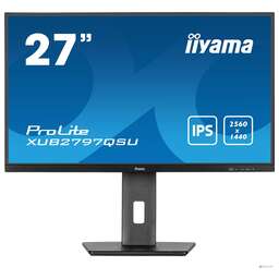 IIYAMA LCD 27" XUB2797QSU-B2 черный {IPS 2560x1440 100Hz 1ms 300cd HDMI DisplayPort USB 2x2W HAS Pivot}