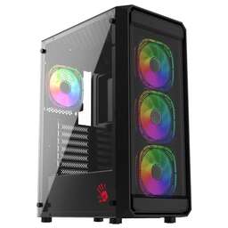 BLOODY Корпус BD-CC114F черный без БП ATX 4x120mm 1xUSB2.0 1xUSB3.0 audio bott PSU