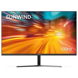 SUNWIND Монитор 23.8" SM-24FI223 черный IPS LED 5ms 16:9 HDMI матовая 250cd 178гр/178гр 1920x1080 100Hz VGA DP FHD 3.0кг