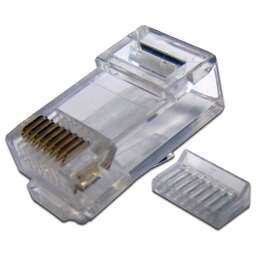 LANMASTER Коннектор (TWT-PL45-8P8C-6V) UTP кат.6 RJ45 прозрачный (упак.:100шт)