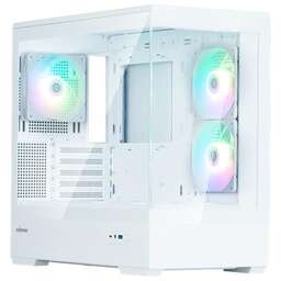 ZALMAN Корпус MiniTower P30 White V2 (mATX, без БП, ARGB, USB Type-A + USB Type-C) ( P30 White V2)