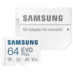 Samsung microSDXC 64Gb EVO Plus + адаптер MB-MC64 64Gb microSD