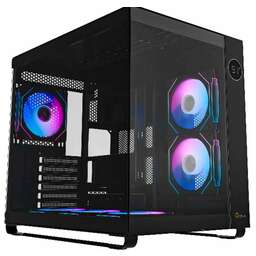 OCYPUS Корпус MidTower lota C70 ARGB BLACK (ATX, без БП, ARGB, 2xUSB Type-A+USB Type-C) (Iota-C70-BKD600XX-GL)