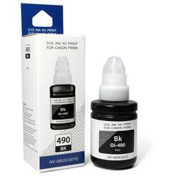 NV PRINT Чернила NVP GI-490BK (NV-0663C001) для Canon Pixma G1400/G2400 (135 мл) Black (в коробке) совместимые
