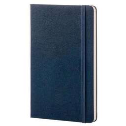 MOLESKINE Блокнот CLASSIC QP062B20 Large 130х210мм 240стр. нелинованный твердая обложка синий сапфир