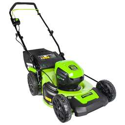 GREENWORKS Газонокосилка аккумуляторная GD60LM46HP, 46см, несамоходная, без АКБ, без ЗУ [2502807]