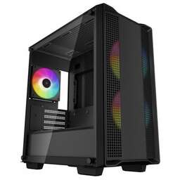 DEEPCOOL Корпус CC360 ARGB черный без БП mATX 5x120mm 4x140mm 1xUSB2.0 1xUSB3.0 audio bott PSU