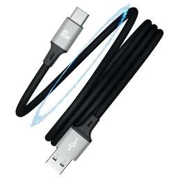 AKSBERRY (6900307890011) X164 Magnetic USB-A - Type C, черный