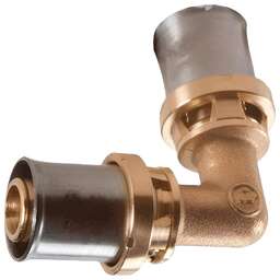 GIACOMINI Угольник-пресс латунь 20, RM122Y007