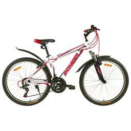 PIONEER CITY 26"/16" white-black-red