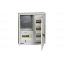 IEK Щит распределительный MKM32-N-24-31-ZO TITAN ЩУРн-3/24зо-1 36 УХЛ3 навесной 480мм 165мм 560мм 24мод. металл IP31 серый с возможностью установки счетчика (упак.:1шт)