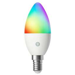 YANDEX Умная лампочка Яндекс, Е14, RGB, 520 Лм, Matter over Wi-Fi YNDX-00557