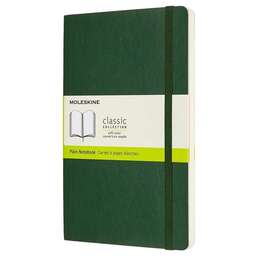 MOLESKINE Блокнот Classic Soft, 192стр, без разлиновки, мягкая обложка, зеленый [qp618k15]