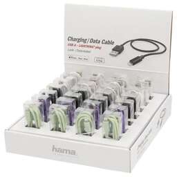 HAMA Кабель H-187244 00187244 USB (m)-Lightning (m) 0.75м ассорти