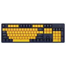 RAPOO Игровая клавиатура V500PRO.RU, желтый/голубой