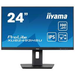 IIYAMA Монитор 23.8" ProLite XUB2493HSU-B7 черный IPS LED 16:9 HDMI M/M матовая HAS Piv 300cd 178гр/178гр 1920x1080 100Hz DP FHD USB 4.6кг