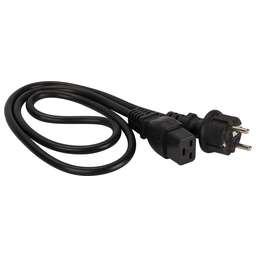 LANMASTER Шнур питания LAN-PP19/SH-2.0-BK C19-Schuko проводник.:3x1.5мм2 2м 220В 16А черный