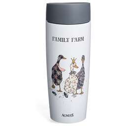 AGNESS ТЕРМОКРУЖКА "FAMILY FARM" 360МЛ, КОЛБА НЕРЖ.СТАЛЬ 18/10 709-121