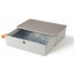 DELI Короб для хранения XDM31grey 1 выдвижной ящик 250x220x125мм серый пластик