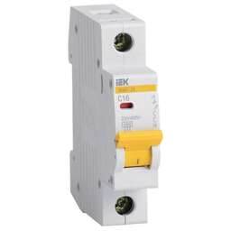 IEK ВА47-29 (MVA20-1-016-C) 16A тип C 4.5kA 1П 230/400В 1мод белый (упак