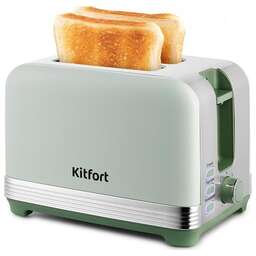 KITFORT Тостер КТ-6070 930Вт фисташковый/серебристый