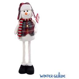 WINTER GLADE Фигурка Снеговик 90 см на телескопических ногах F4190