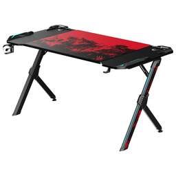 BLOODY Стол игровой BD-TB201 столешница ЛДСП карбон каркас черный 140x75x75см