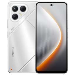 TECNO 6.78" Смартфон Pova 7 5G 8/256Gb, NFC, IPS, 144Гц, 6000мAч, серебристый