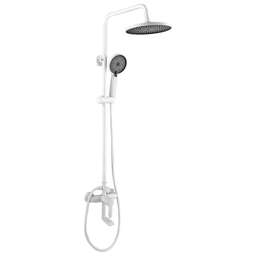 GOTA ROCIO G690273-GOTA Душевая система 3-х функц. со смесителем (в компл. шланг и душ.лейка) белая латунь