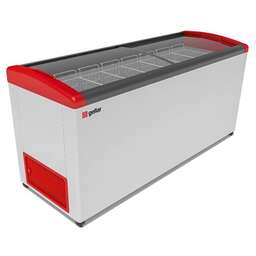 GELLAR FG 700 E красный (ларь, стекло)