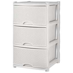 KEEPLEX KL377212048 Rattan трехсекционный 48х41х72,3см белое облако