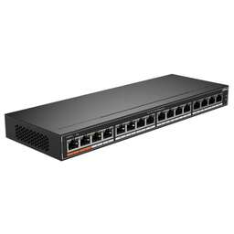 DAHUA Коммутатор 16-port Gigabit RJ45 16-port PoE Switch, 190W, Metal case
