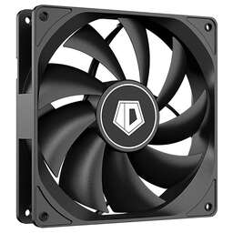 ID-COOLING Вентилятор FL-12025K 120x120x25мм (80шт./кор, 3pin, черный, 1250об/мин, супертихий) BOX