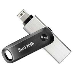 SANDISK Флеш Диск 64GB iXpand Go SDIX60N-064G-GN6NN USB3.0 черный/серебристый