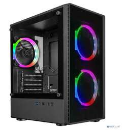 GINZZU Корпус CL405 mATX FAN 3*12 FRGB (12RR4) передняя панель Сетка