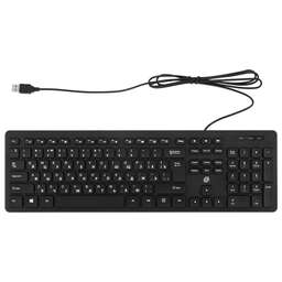 OKLICK Клавиатура Оклик K733 черный USB slim Multimedia