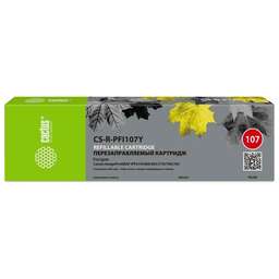 CACTUS Картридж перезаправляемый струйный CS-R-PFI107Y желтый (260мл) для Canon imageProGRAF iPF670/680/685/770/780/785 без чипа