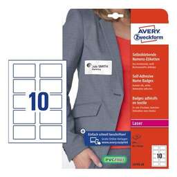 AVERY ZWECKFORM Этикетки L4785-20, для лазерной печати, 20л, 120г/м2, белый, 80мм х 50мм, 10шт, фактура ацетатный шелк