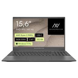 MACHCREATOR 15.6" One R5 Ryzen 5 7430U/16Gb/SSD512Gb/AMD Radeon Graphics/W11Pro/grey (JJ00GB00GRU)