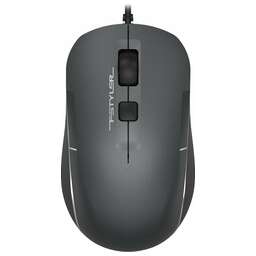 A4TECH Мышь проводная Fstyler FM26, оптическая, USB, 1600dpi, серый и черный [fm26 usb (smoky grey)]