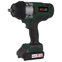 KLPRO Профессиональный бесщеточный гайковерт аккумуляторный KLSS18BHX-20 (18В, Li-ion-2шт, 2.0Ач, 800Нм, 2 скорости, подсветка,З/У,в кейсе)