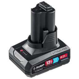 ЗУБР Батарея аккумуляторная ST7-12-4 12В 4Ач Li-Ion
