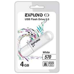 EXPLOYD 4GB 570 белый [EX-4GB-570-White]
