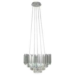 HIPER Люстра Grace H162-1, 6 х 40 Вт, серебро/прозрачный