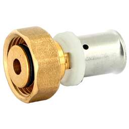 UNI-FITT Муфта пресс-В 16x3/4"EK с накидной гайкой