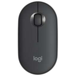 LOGITECH Мышь Pebble M350 темно-серый оптическая 1000dpi silent беспров. BT/Radio USB для ноутбука 3but (910-005576)