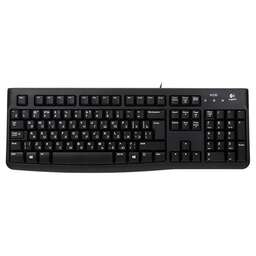 LOGITECH Клавиатура K120, USB, заводское нанесение кириллицы, черный [920-002506]