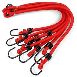 AVS Резинка крепления груза 80 см x 8 мм, 4 шт "ПАУК" (метал.крючки) TL-04