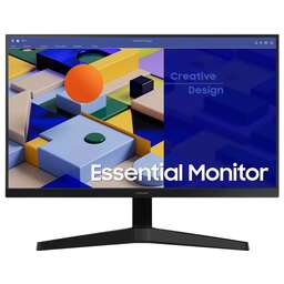 SAMSUNG Монитор 23.8" S24C312EAI black (IPS, 1920x1080, 16:9, 178/178, 250cd/m2, 1000:1, 5ms, 75Hz, VGA, HDMI) (LS24C312EAIXCI)