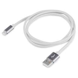 BURO Кабель Lightning (m) - USB (m), 1м, 1A, белый [bhp ret lght-w]